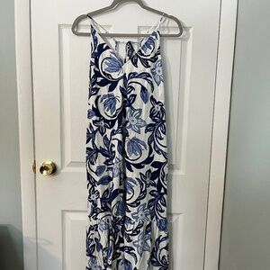 H&M Maxi dress blue and white